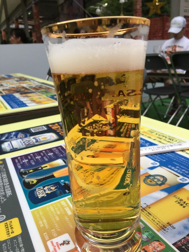 今回最大のお目当て、札幌ビール祭り(^.^) 一度来たかったんよね~(^.^)あこがれでした(^.^)<br />ビール祭りを最大に楽しむために、ランチは抜き!6時過ぎると地元のサラリーマンも出てきて、一杯になるって聞いてたから、3時にホテルチェックインしたら、そのままビール祭りへ!早めの晩飯にしましょう(^.^)<br /><br />洞爺湖温泉から直接札幌に行くのも芸がないから、ちょっと寄り道しながら行きましょか。<br />地図を見ながら、ニセコに行こうか、支笏湖に行こうか…。ニセコはここだけで一日終わっちゃうから、支笏湖に立ち寄って、ソフトクリーム。<br />万全の体調でビール祭りに挑みます!(^.^)