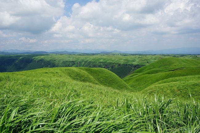 2019.7.31 阿蘇、草千里→中岳→大観峰→鍋ケ滝→久住ワイナリー→湯布院、宿、楓の小舎。