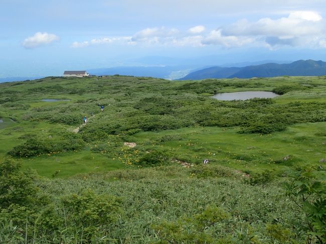 月山下山　（ルート変更して、山形市内に移動）