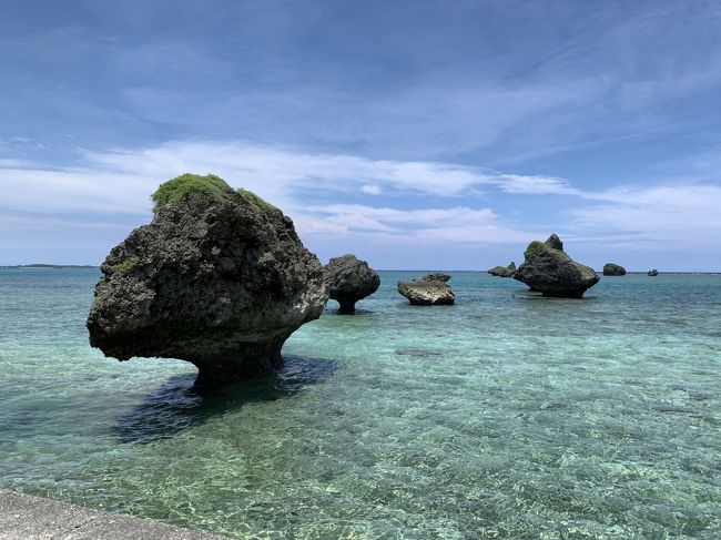 土日で宮古島へ♪<br />宮古諸島の中でまだ未訪問の大神島を訪問し、はじめての伊良部島に泊まる旅。<br />日曜はたまたま友人のmmさんが宮古島に滞在してることが判明！mmさん初宮古ということで、一緒にぐるっと島巡りをしました(^^)<br /><br />(これまでの宮古諸島の訪問実績:○→既訪、●→未訪)<br />○来間島 <br />●大神島 <br />○下地島 <br />○池間島 <br />○伊良部島 <br />○宮古島<br />○多良間島<br />○水納島<br /><br />【行程】<br />8/17 東京～宮古～大神島～伊良部島<br />8/18 伊良部島～宮古島巡り～東京<br /><br />【フライト】<br />17 AUG NU 021 J HND MMY 0640 0925<br />18 AUG NU 022 Y MMY HND 1935 2225 <br />（JALのHPで手配したエコノミー航空券「ソウル/東京(HND)宮古(MMY)/東京(HND)/ソウル」の一部、往路クラスJにアップグレード1,000円)<br /><br />【宿泊】<br />8/17 伊良部島　NESOU ドミトリー<br />(メールで予約 1泊2,500円、晩御飯800円、駐車場200円)