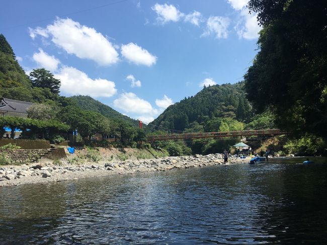 馬路村で川遊び、夜須で海水浴をした旅行です。