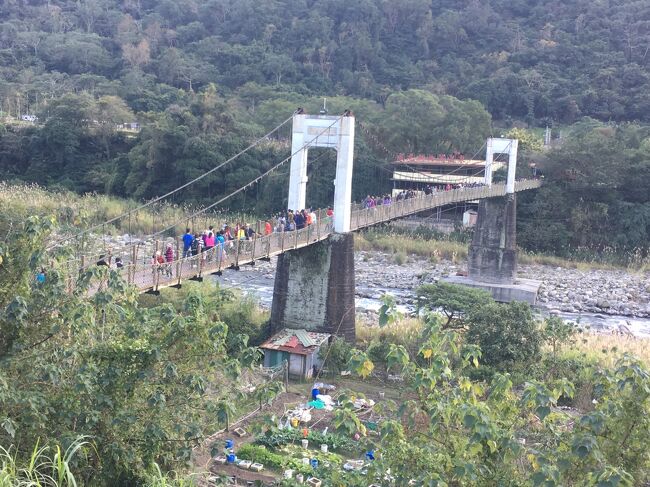 台北も3回目の家族旅行になったので、今回はホテルは台北にとって、台北からの日帰り旅行を試みました。<br />2歳児含め家族3人の旅行です。ちなみに、息子も基本は一緒に歩きましたが、疲れてきたり、人混みの中などは、抱っこしました。歩き7:抱っこ3くらいだったかな。抱っこひもに入るにはすでに大きすぎ、素手での抱っこでした。<br />なので、完全に自由に大人の行きたいところに行くというわけにはいきませんが、可能な範囲でやってみました。<br /><br />3泊4日のうち、２日目は新竹、内湾、3日目は台南に日帰り旅行。夜には台北に戻り、夜市などで食事しました。<br /><br />①は1日目、2日目です。<br />1日目は、桃園空港に着き、あらかじめ調べておいた丸林魯肉飯と、まだ行ったことのない夜市、大龍街夜市で食事。<br />2日目は、新竹、内湾に日帰りで訪れました。混雑の中、なんとか新竹都城隍廟の中の屋台で米粉を食べることができました。その後、ローカル線内湾線に乗って終点の内湾に。台北までは新幹線（高鐡）で戻り、南機場夜市で水餃子に舌鼓。