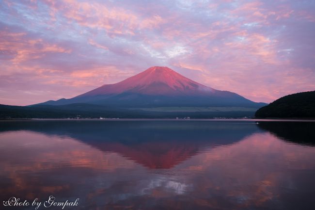 山中湖ロッジ滞在記8月編　その３　夜と早朝の富士山