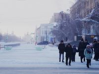 冬のシベリアへの旅7 世界一寒い都市ヤクーツクを歩く (Wandering in world's coldest city Yakutsk)
