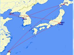 ビジネスクラス１区間(レグ）を特典8,600マイルで！～後編～《3泊4日5レグの弾丸旅行。羽田ー台北―新千歳ーソウルー大連ー成田》