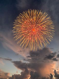 神明の花火大会と武田神社