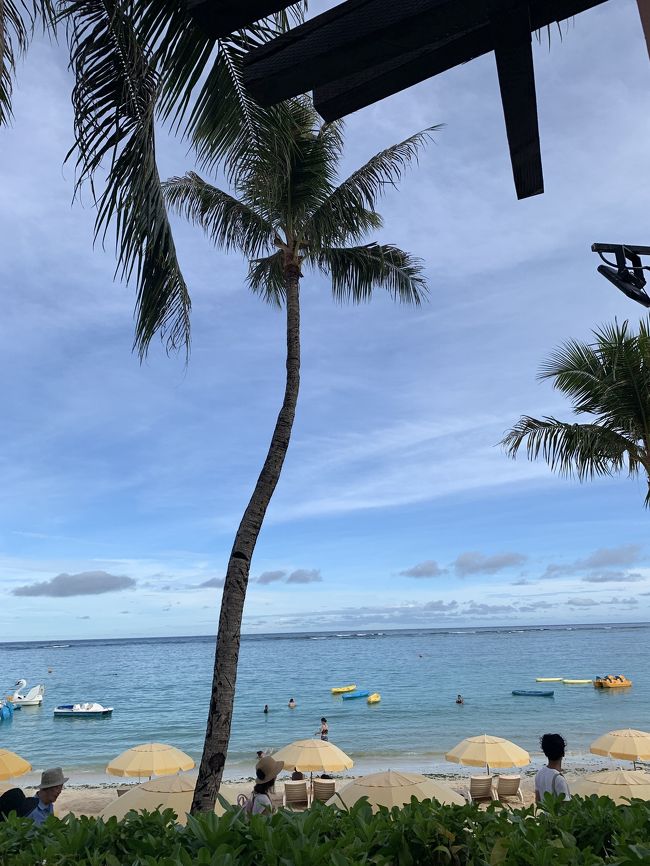 毎年恒例のグアム。<br /><br />4歳と6歳を連れた子連れ旅行も今年で5回目です。<br /><br /><br />今年はプールとお買い物を楽しみつつ、新しいレストランに沢山行くのが目標。<br /><br /><br />JALを利用。<br />往路9:40発→14:25着<br />復路17:00発→19:45着<br /><br />【航空券】<br />東京?グアム<br />JALHPで予約<br />大人1名約11万円<br /><br />【ホテル】<br />アウトリガー<br />楽天トラベルで予約<br />オーシャンビューデラックス<br />朝食or昼食付<br />滞在中1回アップルパイ付<br />約280ドル/泊<br /><br /><br />