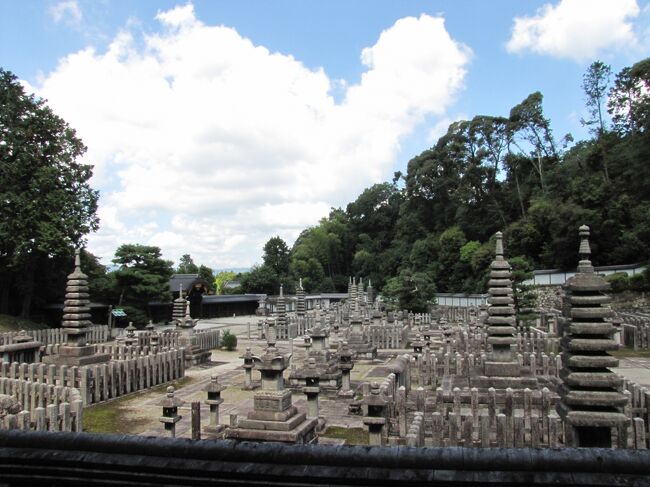 2019/08/26 月曜日 AM7:30 ~ PM16:30 京都市内(伏見区 東山区、嵯峨野)に有る天皇陵墓観光<br /><br />本日8月26日月曜日朝から京都陵墓巡り行きました。いつも週末平日に休みを取ってるのですが今週は火曜日~金曜日天候が悪いみたいなので月曜日休みを取りました。<br /><br />京都伏見区 後宮塚陵墓参考地 (京都一番のラブホテル街の中)<br /> 浄苔堤院塚陵墓参考地(準工業地帯だと思われる)<br /> 72代白河天皇 成苔堤院陵<br /> 74代鳥羽天皇陵安楽寿院陵<br /> 76代近衛天皇陵安楽寿院陵<br /> 中宮塚陵墓参考地(タカラショールーム隣)(準工)<br /><br />京都市東山区 121代孝明天皇後月輪東山陵(英照皇太后)<br /> 86代後堀川天皇観音寺陵<br /> 鳥戸野陵<br /> 仁明天皇皇太后澤子中尾陵(駒札新調中)(近所のゴミ集積場)<br /> 77代後白河天皇陵<br /> 阿保天皇東山本町陵墓参考地<br /> 85代仲恭天皇<br /> 86代後堀川天皇(職人は見えなかったが森の剪定中)<br /> 朝彦/寂子内/森脩親王<br /> 賀用宮墓地/久二宮墓地<br /> 雲竜院宮墓地(灰塚)<br /> 良純親王<br /> 月輪陵(集合墓地)<br /> 79六条天皇陵<br /> 80高倉天皇陵<br /> 有智子内親王墓<br /> 亀山天皇火葬塚(これは探し当てるの大変だった)<br /> 98代長慶天皇陵 嵯峨東陵 (剪定中)<br /> 99代後亀山天皇 嵯峨小倉陵<br /> 52代嵯峨天皇山上陵 (情報では落石停止中??の為断念)<br /> 91代後宇多天皇蓮華峯寺陵<br /> 円山陵墓参考地(こんな隙間の奥の小山が?)<br /> 入道塚陵墓参考地(北嵯峨高校の片隅に)<br /><br />・仁明天皇皇太后澤子中尾陵・・・・墓横がゴミ集積場とはまさか未来にこんな羽目になってるとは思わないでしょうね。<br />・後宮塚陵墓参考地・・・・ラブホテル街の真ん中です<br />・晃親王墓(雲竜院付近)行くの忘れてしまった。残念また次回。<br />・泉涌寺の奥の庭園(300円)が無料開放だった。<br />・AM7:30拝礼スタート~~~~~PM16:35終了<br />・車(泉涌寺と二尊院に駐車)と自転車(車載)で巡回<br />・朝彦/寂子内/森脩親王、月の輪陵で他の拝礼者 のべ5人居たが他は一切出会わなかった管理人さんは居た所も有った。(121孝明天皇、77後白河天皇、76代近衛天皇陵は管理人さんが居た)<br /><br /><br />★月の輪陵の奥の”民墓以外立ち入り禁止”の件 泉涌寺本坊社務所の人に聞いてみました。3人の人が居たのですが年寄り2人はそんなものが有るのか知らないようでしたが残りの若い人は知っていてくれて ”あそこは非公開です”と教えてくれました。知った上で侵入するのは嫌だったので侵入後、立ち入り禁止の話を聞いてみました。<br /><br />不思議だったのが泉涌寺の奥にある墓地で日陰の暗い所に管理もされていないような苔の生えた墓石は一体何なのだろうか?泉涌寺の奥にある墓は宮内庁、天皇職員の墓なのか?変な格好の天皇墓特有の形をしていました。頭の丸い独特な墓<br />