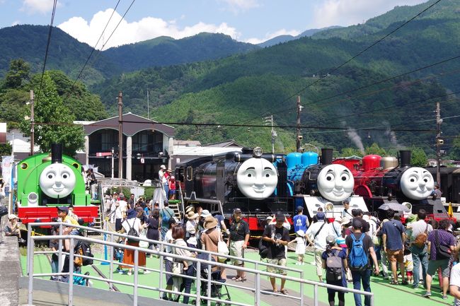 ２０１４年から静岡県の大井川鐡道で運行開始となった「機関車トーマス」。<br />６～１２月には、千頭（せんず）駅構内で「トーマス・フェア」が行われます。<br />元々、大井川鐡道はＳＬの動態保存の先駆者として有名でしたが、<br />２０１１年の東日本大震災以降、経営困難な状態となりました。<br />そこで打開策として発案されたのが「機関車トーマス」です。<br />２０１５年からは夏休み限定で「機関車ジェームス」も登場して、<br />観光客を集めています。<br />かつての純然たるＳＬファンの聖地とはかなり違う今の姿を見て来ました。<br />