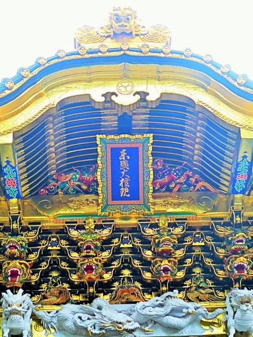 日光23 東照宮e 陽明門A 豪勢！色鮮やかに復活し ☆2017年完了/4年間の