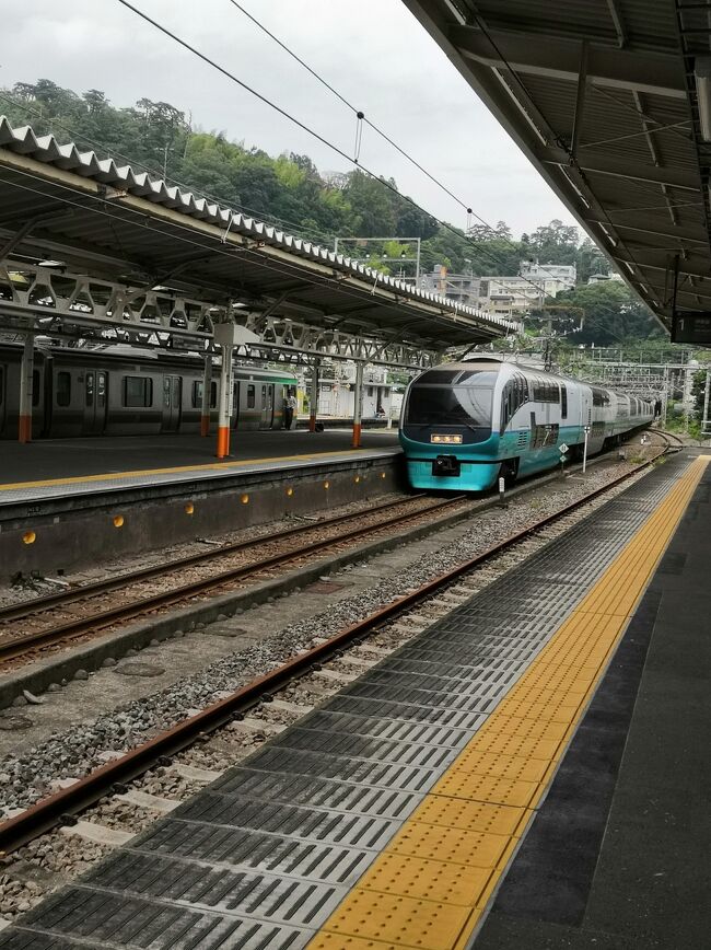 まいど代わり映えしない<br />4世代熱海旅行です。<br />熱海までの交通は<br />総武横須賀線快速から<br />乗換が便利な「戸塚」駅を経由して<br />東海道線快速アクティを利用。<br />やみつきになっております(*^-^*)<br /> 普通グリーン車利用平日980円。<br />写真は入線してきたスーパービュー踊り子<br /><br />宿泊は毎度アタミシーズンホテル(伊東園リゾート)<br />1人10,410円(税・サ込)<br />朝夕食付 3人1部屋×2部屋 天蓋付きベッドルーム<br />食べ放題の食事は夕食時アルコールも飲み放題<br />今宵のメインディッシュはステーキです。<br />成形肉って書いてありましたが、それで十分です。<br /><br />4世代旅行は4年連続4回目になりました。<br />次回の熱海旅行は母と私の誕生日月の10月に<br />2500円オフの予約が入ればアタミシーズンホテルだよ~ん。<br /><br />先月の熱海旅行の様子<br />https://4travel.jp/travelogue/11512396<br /><br />んもう 来週からバリ島旅行なんだよね(>_<)<br />https://4travel.jp/travelogue/11508555<br /><br /><br />