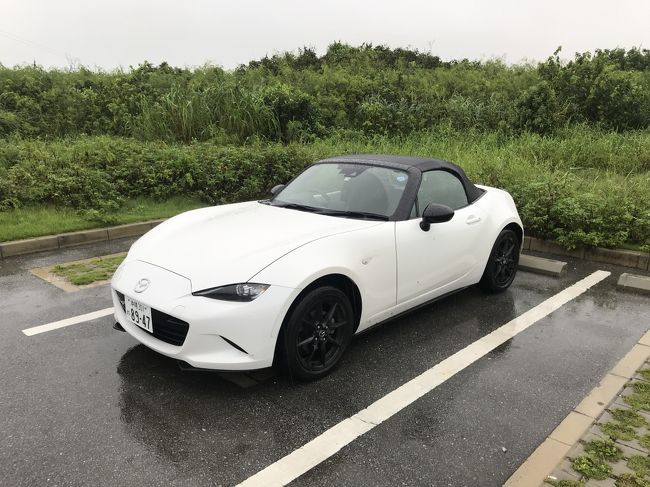 ｵｰﾌﾟﾝﾝｶｰ借りたけど、屋根開ける機会ほぼなし。雨。。涙