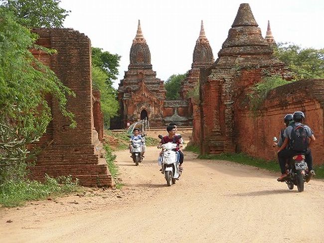 ミャンマー バガンの世界遺産遺跡巡りは、少し大きめのeバイクをお勧めします（2/3）