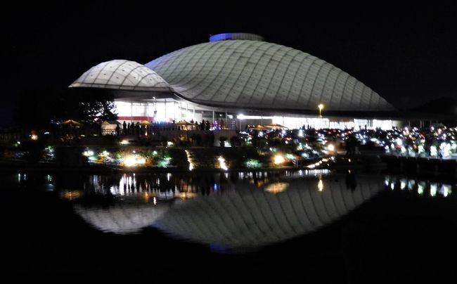 ２０１８年１０月　山口県　山口ゆめ花博で庭園とコンサートと花火を見ました。