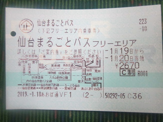 仙台エリアパス 仙台エリアパス