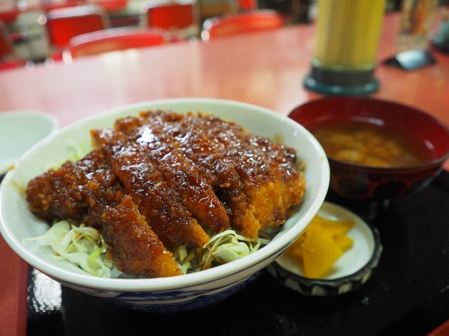  2019.08 お盆の信越・鉄道旅行（６）駅前食堂で会津名物・ソースカツ丼を食べ、新潟へ向かおう。