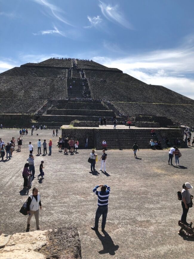 9月15日、旅の帰りのメキシコシティでは、約20時間のトランジットがあります。この時間を利用してメキシコシティ観光を楽しみにしていましたが、なんと翌日、9月16日は、メキシコの独立記念日。<br /><br />1810年9月16日から1821年まで11年間に渡り、スペインからの独立を勝ち取るための独立戦争がありました。<br /><br />毎年独立記念日の前夜23時から宮殿広場に市民が集まり、大統領の掛け声でビバ！メキシコ！とシュピレヒコールをあげます。<br /><br />愛国心が強くお祭り好きのメキシコ人、この夜に宮殿を中心としたソカロ地区に行くなんて！！と、<br />いろいろな方から中心地へ行くのは避けてくださいというアドバイスや、警官による身元確認が行われるのでパスポートを持って行ってください、または、スリにはとにかく気をつけて、というようなアドバイスをいただきました。<br /><br />そんな言葉を聞くたびにビビる私たち。<br /><br />さて、旅はどうなるのでしょう。<br />