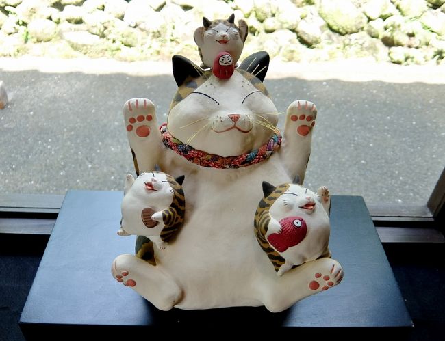 吉備津神社→吉備津彦神社→招き猫美術館