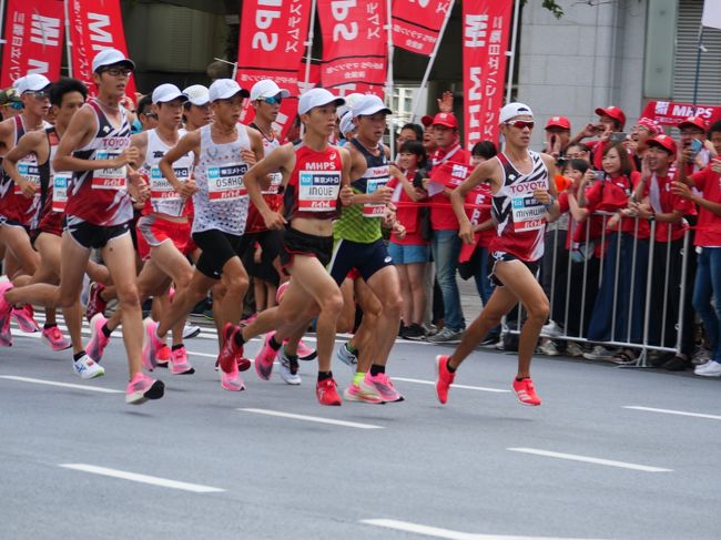 ２０２０年東京オリンピックの男女マラソン代表を決める選考レース(MGC)の観戦のため、３度通過する日本橋に行ってみた。<br /><br />※日程・スタート時間<br />・開催日：2019年9月15日（日）<br />・スタート時間：男子が午前8時50分、女子が午前9時10分<br /><br />※明治神宮外苑発着（日本陸上競技連盟公認コース）<br />明治神宮外苑いちょう並木～四ツ谷～飯田橋～神田～日本橋～浅草雷門～日本橋～銀座～芝公園～日本橋～二重橋前～神保町～飯田橋～四ツ谷～明治神宮外苑いちょう並木<br />(コースは、2020年東京オリンピックのコースとほぼ同じ。オリンピックではスタートおよびゴールが新国立競技場になるが、MGC時点では競技場がまだ完成していないので明治神宮外苑になる)<br />