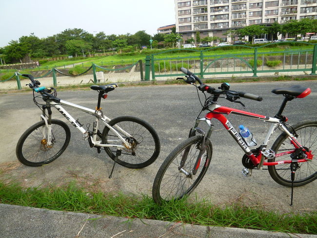 高雄サイクリング紀行(高雄都会公園/金獅湖/様仔林埤湿地公園) 2019/09/19-21<br /><br />・[行程約20㎞] 高雄都会公園までサイクリング 2019/09/19<br /><br />今日も、高雄に住んでいる日本人の友人とサイクリングをします。どこに行こうかな、片道10㎞圏内だと、高雄都会公園が良いかな。自宅の前にある瑞豊夜市で待ち合わせて、国道一号線は立体交差が有り、走り難いということで国道17号線を走り、途中、後勁渓沿いを走り、高雄都会公園の山側に行きました。起伏のある道を走ったり、降りて押したりして高雄都会公園の自然を楽しみました。最近では、高雄は随分涼しくなり、快適なサイクリングできるようになりました。<br /><br />・[行程約8.5㎞] 金獅湖と様仔林埤湿地公園をサイクリング 2019/09/21<br /><br />友人の自転車屋で日本人の友人と合流して、金獅湖と様仔林埤湿地公園をサイクリングしました。先ず、セブンでコーヒーを飲みながら一休み、様仔林埤湿地公園へ行き、金獅湖を一周して戻りました。走行距離、8.5㎞。