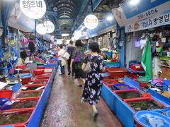 韓国　「行った所・見た所」　浦項（ポパン）竹島市場（ジュッド市場）内散策