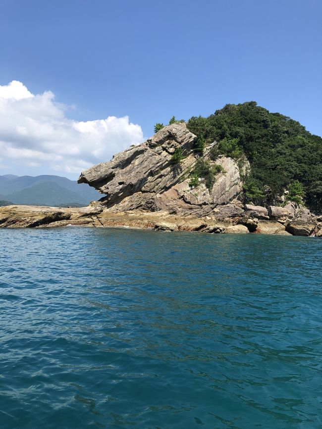 起き抜けに温泉に入り、ゆっくりと朝食を。これこれ、これこそが温泉に来た甲斐が有ったってものです。<br /><br />朝9時にホテル前のバスターミナルに「しまんと・あしずり号」がお迎えにきてくれた。今日は埼玉から来たと言うミドル世代夫婦が1組加わった。やはり足摺国際ホテルの宿泊客だ。昨日のお嬢さん2人と私と合わせて5人の1日だ。<br />バスには各座席にコンセントがあり、スマホでバンバン写真を撮っても心配が要らない。<br />本当に至れり尽くせりの観光バスです。<br /><br /><しまんと・あしずり号2日目><br />・足摺岬、7不思議ツアー(9:00)<br />・四国38番札所 金剛福寺<br />・ジョン万次郎資料館<br />・竜串海域公園(グラスボード)<br />・レスト竜串(昼食)<br />・観音岩<br />・栢島観光<br />・道の駅大月<br />・宿毛まちのえき林邸<br />・中村駅(16:30)<br /><br />JR特急 あしずり12号 高知行(16:47)<br />・土佐入野 16:57着<br />ネストウエストガーデンに2泊<br />https://www.town.kuroshio.lg.jp/pb/cont/kuronavi-tomaru/557<br /><br />