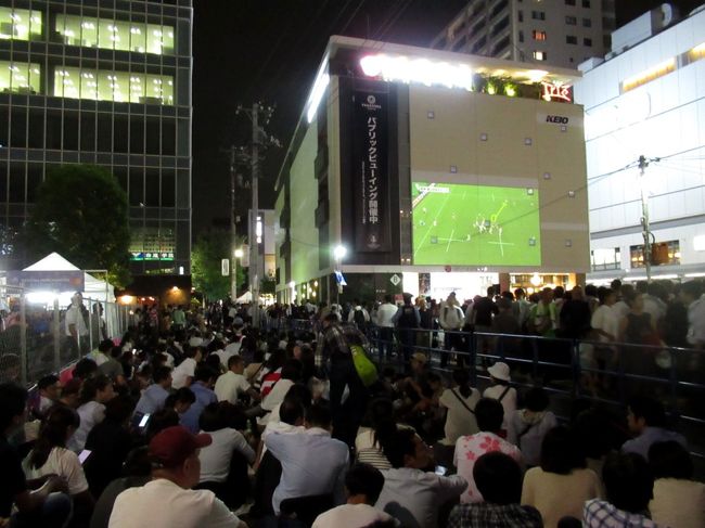 ラグビーワールドカップ2019が開幕しました！<br />調布のファンゾーンのパブリックビューイングに行ってきました。<br /><br />▽東京都のファンゾーンのページ<br />https://fanzonetokyo.jp/index.html