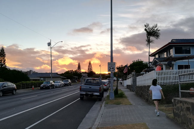 2019年8月31日(土)~9月8日(日)の予定で初ハワイ旅行へ行ってきました。<br />二日目の9月1日は日課のジョギングからスタートです。<br /><br />□8月31日(土) 成田からホノルルへ。夜はフラダンスを見る。<br />■9月1日(日) ジョギング、アラモアナセンター、ワイキキ散策<br />□9月2日(月) ジョギング、イオラニ宮殿、カメハメハ大王<br />□9月3日(火) ジョギング、パールハーバー、韓国焼肉<br />□9月4日(水) レンタカーでダイヤモンドヘッド、カイルア、ノースショア、タンタラスの丘<br />□9月5日(木) ハナウマ湾、マカプウポイント、モアナルアガーデン、レンタカー返却<br />□9月6日(金) ダウンタウン、出雲大社、アロハタワー<br />□9月7日(土) ワイキキ散策、ホノルル空港から帰国のハズが・・・<br />□9月8日(日) 予定より15時間遅れで帰国の途。<br />□9月9日(月) 成田空港に着くが・・・<br />□9月10日(火) ようやく家に帰れた。