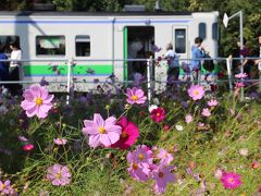 札幌から滝川経由新十津川、札沼線廃止予定区間に乗車する。コスモスに実りの秋・・・ゆく秋を惜しむ。