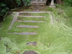 苔が美しい神田神社と曼陀羅山の金比羅宮