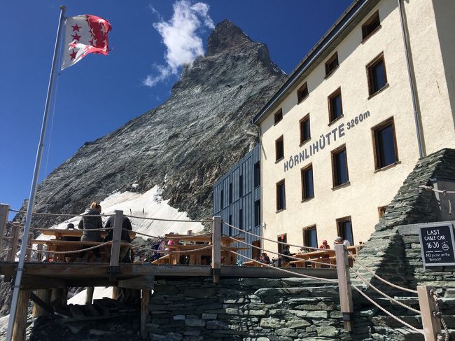 今回は④-5 マッターホルンの取り付きを見にヘルンリ小屋までの登山<br />ヘルンリヒュッテに再挑戦する。<br /><br />《全体スケジュール》<br />ツェルマットでのブライトホルン登山を主の目的に周辺及びグリンデルワルトのトレッキング。ちょっと足を伸ばしてパリ観光、帰りにウィーン観光をしてきました。<br />①8/8 羽田空港→ウィーン経由→チューリッヒ空港→グリンデルワルト<br />②8/9~11 グリンデルワルト トレッキング<br />③8/12~13 パリ観光<br />④8/14~19 ★ツェルマット登山・トレッキング<br />⑤8/20~21 サンモリッツ トレッキング<br />⑥8/22~23 ウィーン観光<br />⑦8/24 帰国