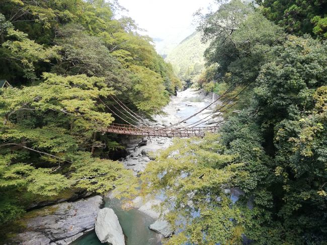 四国旅行2日目<br />今回の旅行のメインであるかずら橋に向かって出発しました