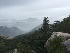 雨の宮島、弥山絶景登山