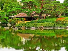 昭和記念公園-6　日本庭園　伝統の造園技術の妙　☆回遊式園路を廻り-潤いとやすらぎ