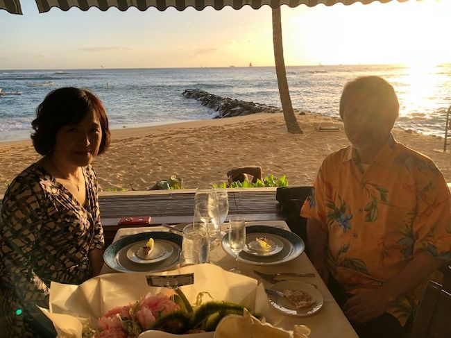 ハワイ旅行から3ヶ月が経過しました。来年は・・・と、家内は言っとります。<br />結婚して25年、子育てに追われて、生活に追われて、やっと一息にしたいのですか、僕の甲斐性がなくていつまでも家内には苦労かけています。たまに夜中に目を覚ますと、隣で寝ている家内の息が深くて、ほんまに申し訳なく思います。<br />2009年に初めて訪れたハワイは、何も分らずに過ぎていきました。でも、このハワイがなかったら、多分今また、ハワイ行こうなんて事は言ってないと思います。幸せというのは待っては来てくれません。何かをするから辛いことが分るし、幸せも感じることが出来ると思います。仕事仕事に追われて、家族にはお金が入っているからなんてことを思っていた自分は大バカもんです。ハワイというところが素晴らしいのか、行っている自分の気持ちが素晴らしいのか、それは分りませんが、家内の喜ぶ顔を見ていると本当に嬉しくてね。。。喧嘩は何度もします、ベッドに一緒に寝ているとそんなこと忘れて、新婚時代に戻ります。うれしくてね、絶対、死ぬまで行けるだけハワイに行ったるで、と思います。<br />夫婦って不思議です。結婚当初は幼稚園児と変わらずにはしゃいでしまいますが、高校時代のように反発し、社会においていかれる社会人のように子育てに追われて、気がついたら50も後半です。しわのいった家内の顔は、とても美しく思います。妊娠して大きなお腹を大切に歩いていたあの家内がとても好きでした。ハワイにいるとき、その時とおんなじ顔をしてくれます。僕にとってこんな幸せな時間はありません。<br />来年も行きたいですね、贅沢いりません。ただ喜んでくれればそれでいいですね、<br />旅行記、でしたね、、、僕の旅行記は、家内の笑顔の中にあります。<br />来年また行けたら、それを綴りたいと思います。