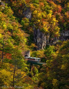 東北有数の紅葉の名所、鳴子峡へ撮影旅