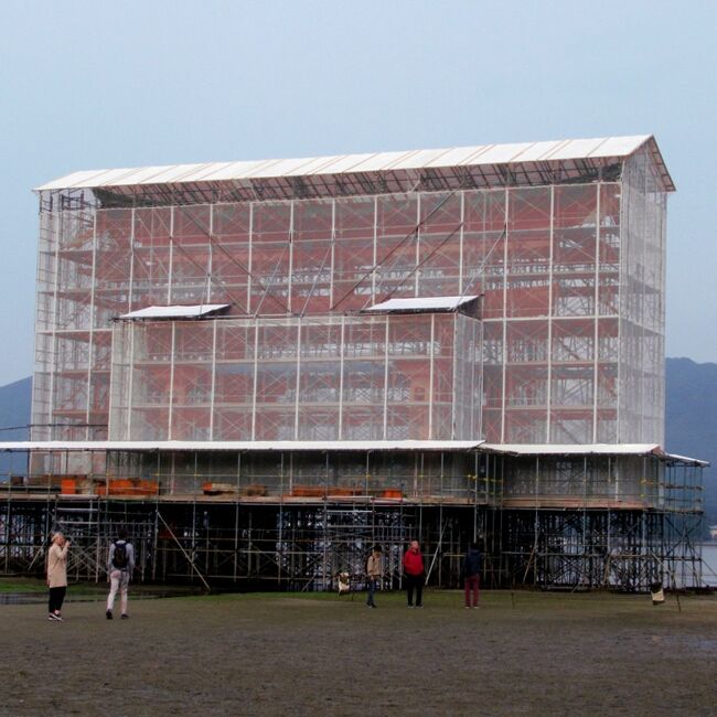 厳島神社の一番の見どころのはずの鳥居が・・<br /><br />※日帰りです