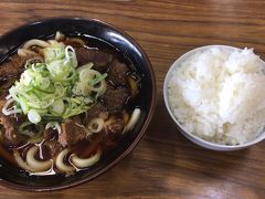 小倉うどんと小倉城。