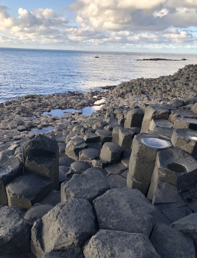 ベルファスト滞在二日目、YHA内にある旅行社にジャイアンツ・コーズウェイ(Giant&#39;s Causeway) とキャリック・ア・リード吊り橋(Carrick-A-Rede Rope Bridge)の一日ツアーに参加しました。朝8:30出発、18時ホステルに戻るというとても充実した内容のツアーでした。