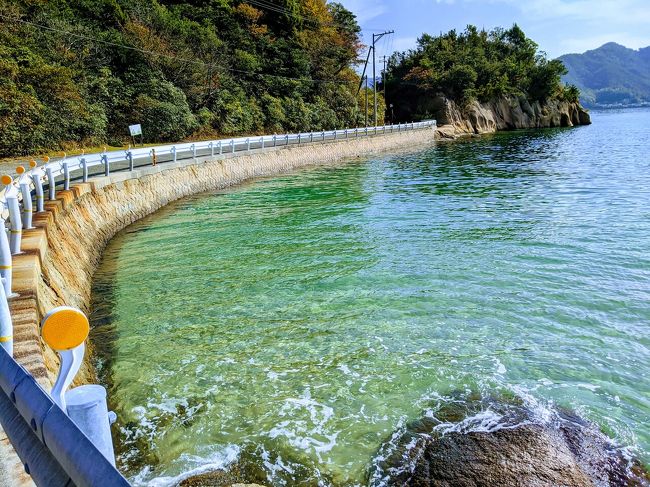 以前から行きたかった広島の似島と呉に1泊２日のプチ旅行。新幹線こだま限定だけどホテル付きで1万と格安だった。<br /><br />初日、似島でサイクリング<br />翌日は呉湾クルージング