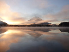 山梨へ 2019.11.16 =1.精進湖にて日の出撮影=