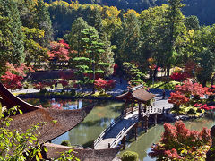 2019紅葉　臥竜池に架かる「無際橋」へ秋彩紅葉～虎渓山永保寺（3）