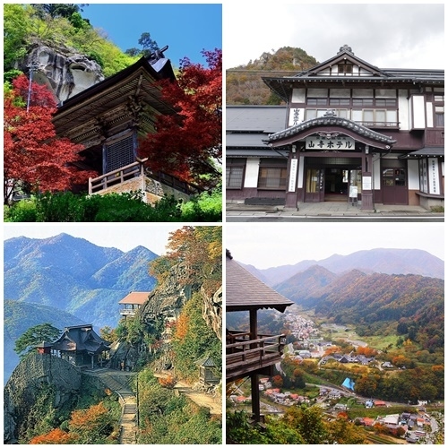 松尾芭蕉の「閑さや岩にしみいる蝉の声」で知られる山寺 (立石寺）が山形市から程近いところにあるのを初めて知った。<br /><br />当初は山寺駅の近くにある旧山寺ホテルだけを訪ねる積りでいたが、2日前に松尾芭蕉と関わりのある山寺（立石寺）が近くにあるということを知って、いささか興味を覚え、調べてみると、駅から歩いて行けそうな場所にあった。<br /><br />天気も良かったので、それではと早速出かけることにした。仙山線を利用して山寺駅に来たが、２日前まではここに来ることなど考えていなかったので、この辺の知識もあまりなく、慌てて調べてみた次第である。<br /><br />駅を降りて驚いた。駅を降りた人はほとんどが外国人だ。欧米人もいたが圧倒的にアジアからの観光客が多かった。こんな辺鄙なところにたくさんの外国人に知られた場所があるとは、体何なんだろうと思ったが、それが正に「山寺」であった。