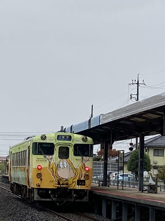 数日間鳥取を旅行した中の1日です。境港へは米子から電車で行きました。<br />妖怪スタンプラリー1回目が無事終わりました。<br />雨が降っていましたが、結構楽しめました！<br />