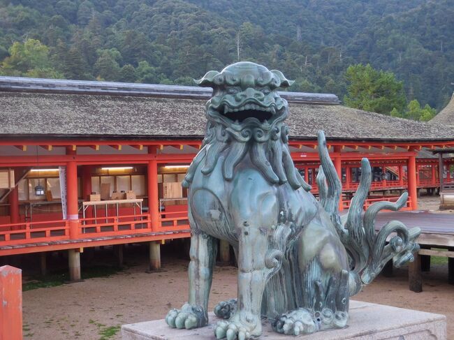 岩国・宮島・広島旅行のうち宮島<br /><br />岩国駅から宮島口まで山陽本線で移動<br />宮島口からフェリーで厳島へ<br /><br />島内ホテルに2泊<br /> ホテル宮島別荘<br />広島市内へ移動
