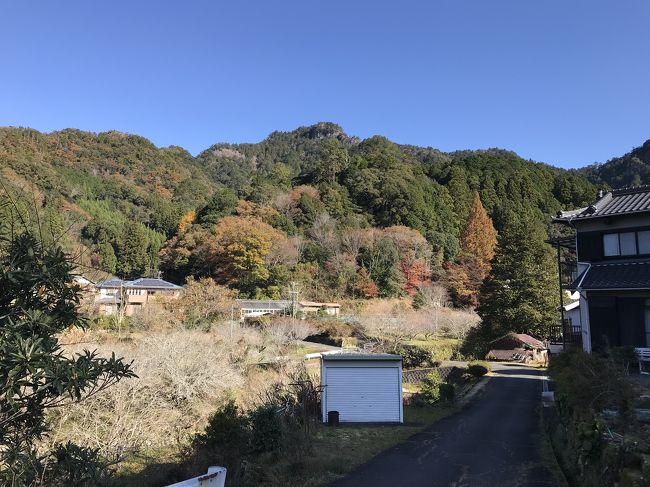 愛知県の山・紅葉の鳳来寺山：鳳来寺～湯谷温泉の東海自然歩道を歩く①（紅葉と温泉、長篠城址の紅葉）