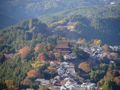 2019.11吉野・奈良一人旅3-静亭の鴨葛うどん定食，如意輪寺，ハイキングコースを花矢倉へ