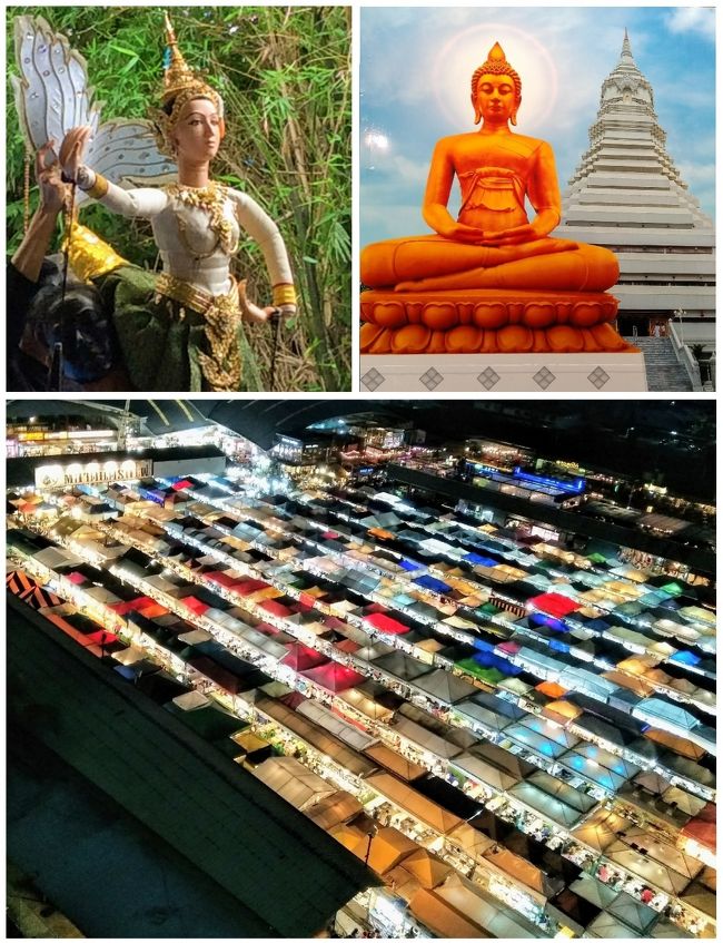 Khlong Bang Luang Floating Market、Wat Paknam Phasicharoen、