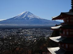 新倉山浅間公園(山梨県富士吉田市）へ・・・