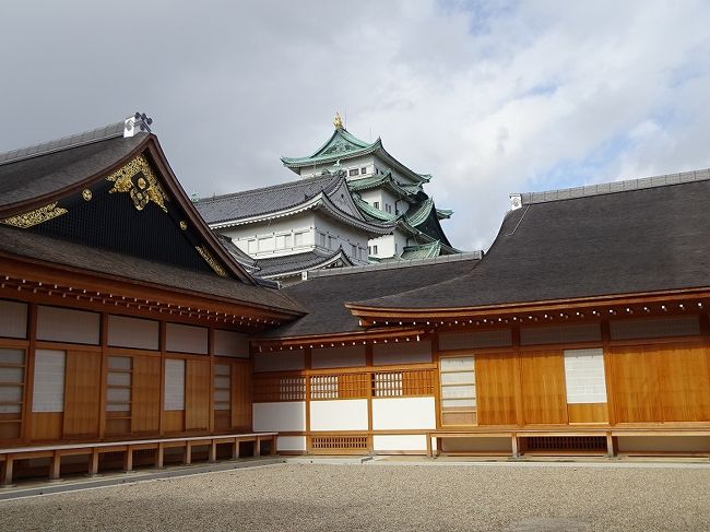 名古屋城を見学に行きました。<br />ガイドさんと共に見どころを歩きます。<br />復元された本丸御殿は豪華絢爛、お金をかけただけあります。